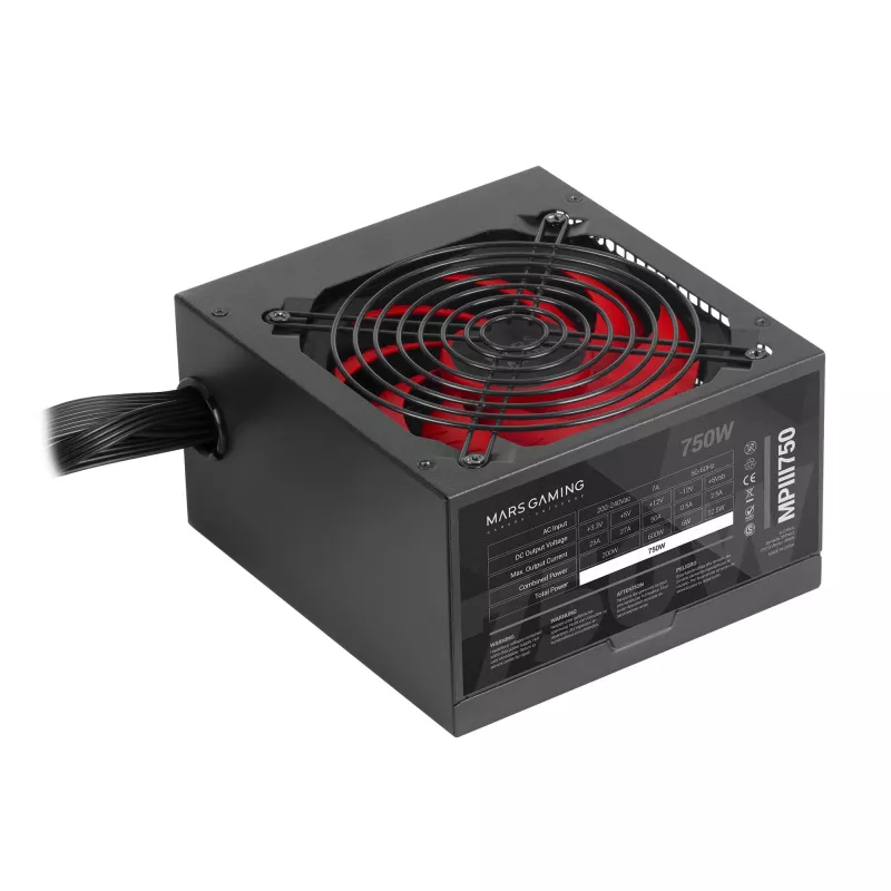 Mars Gaming MPIII750 alimentatore PC 750W ATX 85 % efficienza 5 anni di garanzia