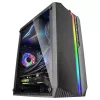 Mars Gaming MC-S1 nero case gaming PC micro-ATX compatto illuminazione ARGB 12 modalità ventola FRGB finestra laterale completa