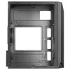 Mars Gaming MC-S1 nero case gaming PC micro-ATX compatto illuminazione ARGB 12 modalità ventola FRGB finestra laterale completa