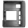 Mars Gaming MC-S2 Case per PC Gaming Micro-ATX compatto nero 2 ventole FRGB arcobaleno con griglia frontale e finestra laterale continua