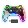 Mars Gaming MGP-24 Gamepad wireless 2.4GPRO Neon RGB doppia vibrazione aptica joystick analogici controller per PC PS3 PS4 XBOX360 Raspberry Pi Mac Android