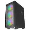 Mars Gaming MC-KX Tower Gaming Premium E-ATX nero sistema CPU FREEZER 5 ventole ARGB ultraleggere controller ARGB e controller RF frontale mesh