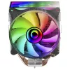 Mars Gaming MCPU-VR Dissipatore CPU nero doppio Infinity Mirror ARGB 4 heatpipe HCT 180 W TDP ventola PWM da 12 cm ultra-silenziosa