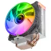 Mars Gaming MCPU-VR Dissipatore CPU nero doppio Infinity Mirror ARGB 4 heatpipe HCT 180 W TDP ventola PWM da 12 cm ultra-silenziosa