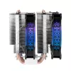 Mars Gaming MCPU-XT Dissipatore CPU nero doppia torre 6 heatpipe HCT TDP 300W 2 ventole ARGB PWM da 12cm