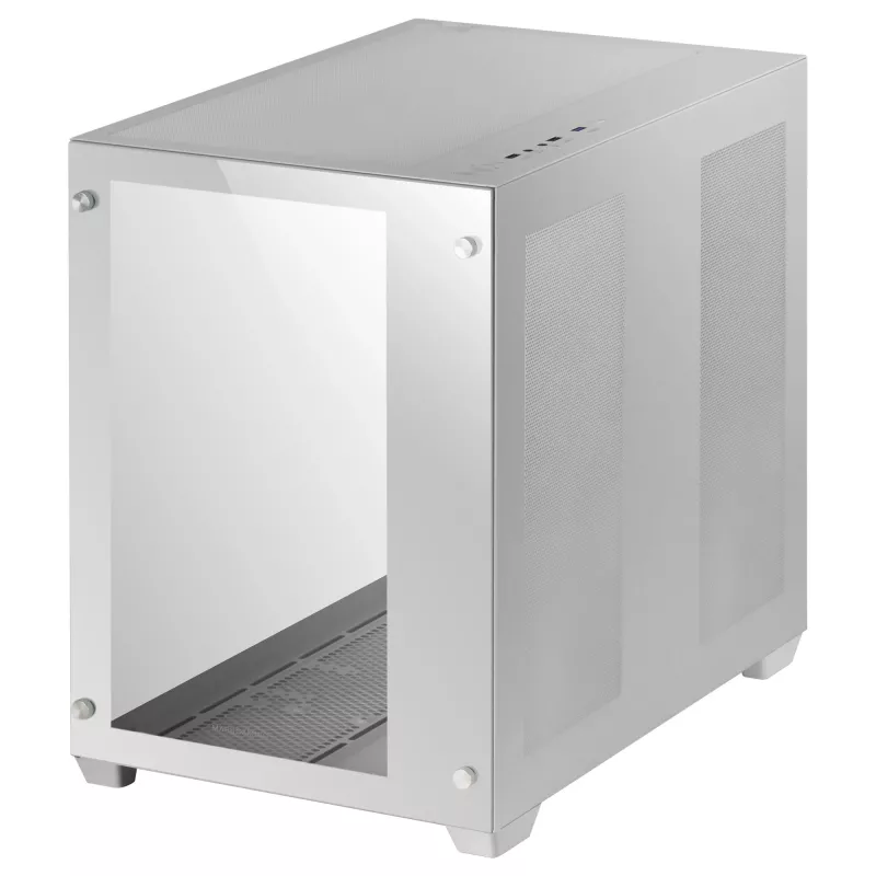 Mars Gaming MCV3 White case da gaming XXL personalizzato E-ATX finestra in vetro temperato anteriore e laterale struttura modulare a doppia camera