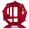 Mars Gaming MCORB Case per PC Gaming Micro-ATX XL rosso design rotondo personalizzato doppio vetro temperato
