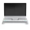 Mars Gaming MGS-ONE White supporto monitor Chroma RGB dimensioni regolabili supporto per smartphone e tablet USB 2.0 frontale