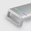 Mars Gaming MGS-ONE White supporto monitor Chroma RGB dimensioni regolabili supporto per smartphone e tablet USB 2.0 frontale