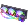 Mars Gaming ML-ULTRA360 Raffreddamento a liquido CPU nero TDP 650W Infinity Mirror 3 ventole FDB ARGB silenziose tubi ARGB multisocket universale