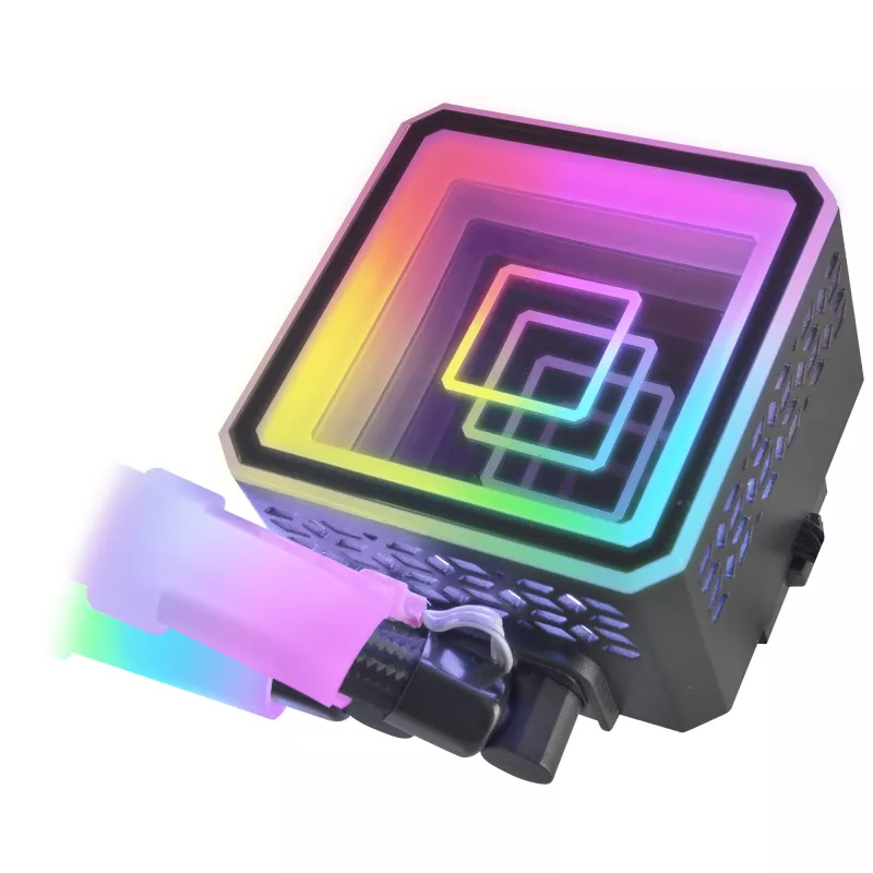 Mars Gaming ML-ULTRA360 Raffreddamento a liquido CPU nero TDP 650W Infinity Mirror 3 ventole FDB ARGB silenziose tubi ARGB multisocket universale