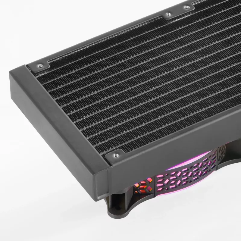 Mars Gaming ML-ULTRA360 Raffreddamento a liquido CPU nero TDP 650W Infinity Mirror 3 ventole FDB ARGB silenziose tubi ARGB multisocket universale