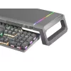 Mars Gaming MGS-ONE Supporto monitor Chroma RGB nero dimensione regolabile supporto per smartphone e tablet USB 2.0 frontale