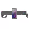 Mars Gaming MGS-ONE Supporto monitor Chroma RGB nero dimensione regolabile supporto per smartphone e tablet USB 2.0 frontale