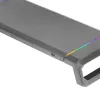 Mars Gaming MGS-ONE Supporto monitor Chroma RGB nero dimensione regolabile supporto per smartphone e tablet USB 2.0 frontale