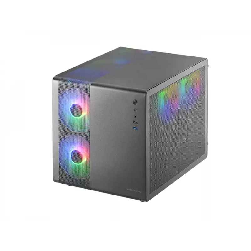 Mini Tower PC Mars Gaming MC-400 bianco 2 ventole anteriori da 120mm