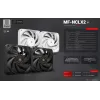 Mars Gaming MF-NCLX2W Ventola per case computer 12 cm bianca 2 pz.