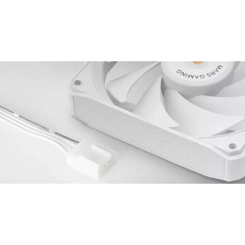 Mars Gaming MF-NCLX2W Ventola per case computer 12 cm bianca 2 pz.