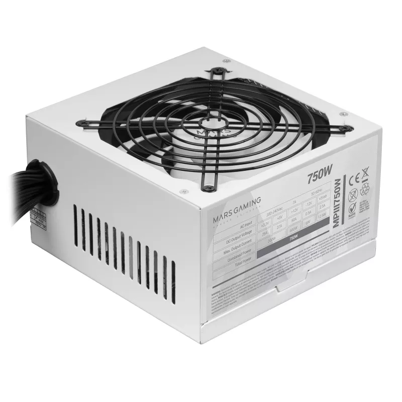 Mars Gaming MPIII750W Alimentatore 750 W 20+4 pin ATX ATX bianco
