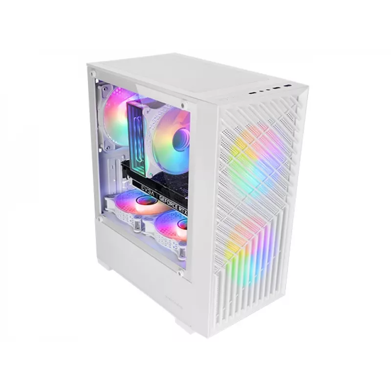Mars Gaming MC-VORTEXW mini tower bianco