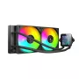 Mars Gaming MLVISION240 sistema di raffreddamento per computer dissipatore a liquido all-in-one per processore 12 cm nero