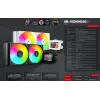 Mars Gaming ML-VISION240W Dissipatore a liquido AIO per CPU, 240 mm, RGB, bianco