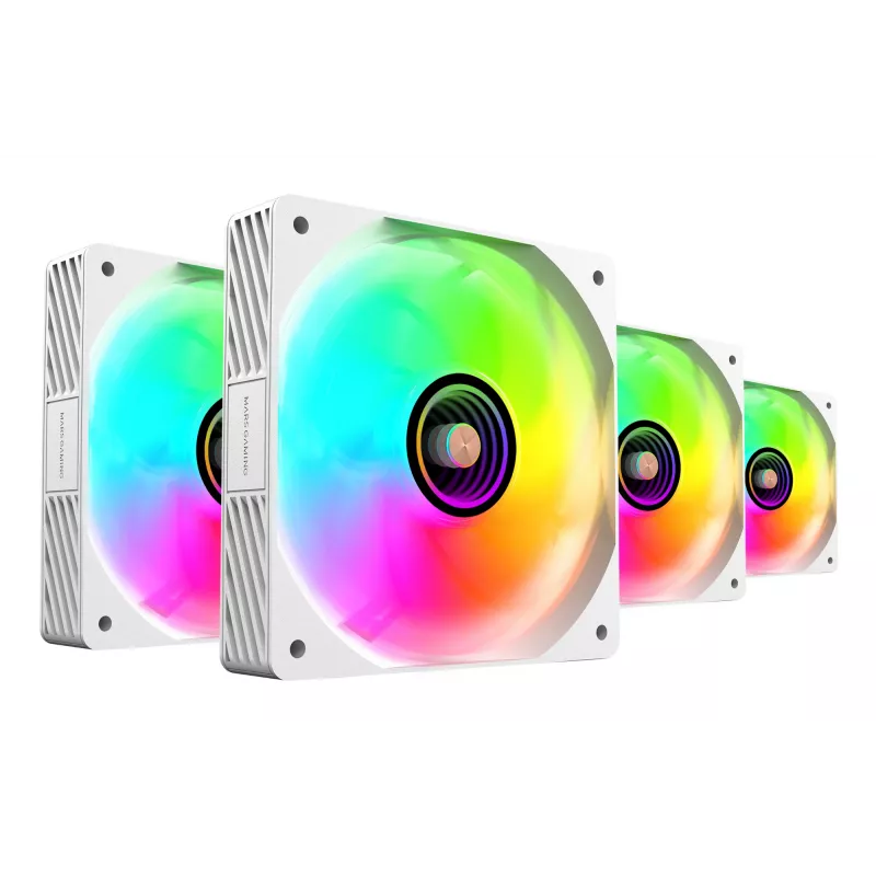 Mars Gaming MFSI4KITW sistema di raffreddamento per computer ventola per case 12 cm bianco