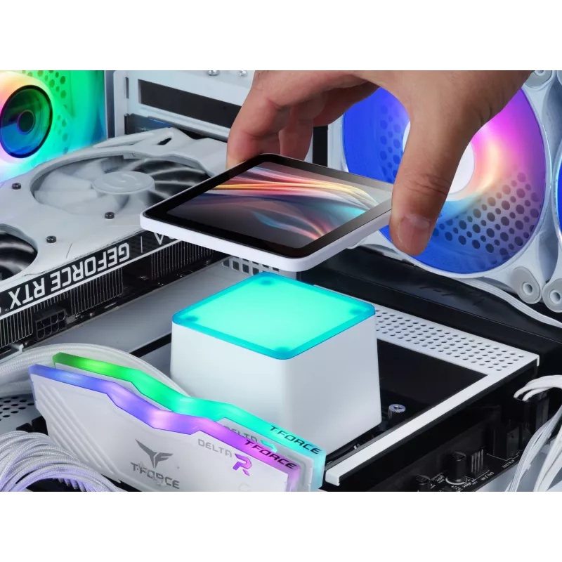 Mars Gaming ML-VISIONPRO240W dissipatore a liquido all-in-one per processore 12 cm bianco 1 pz.