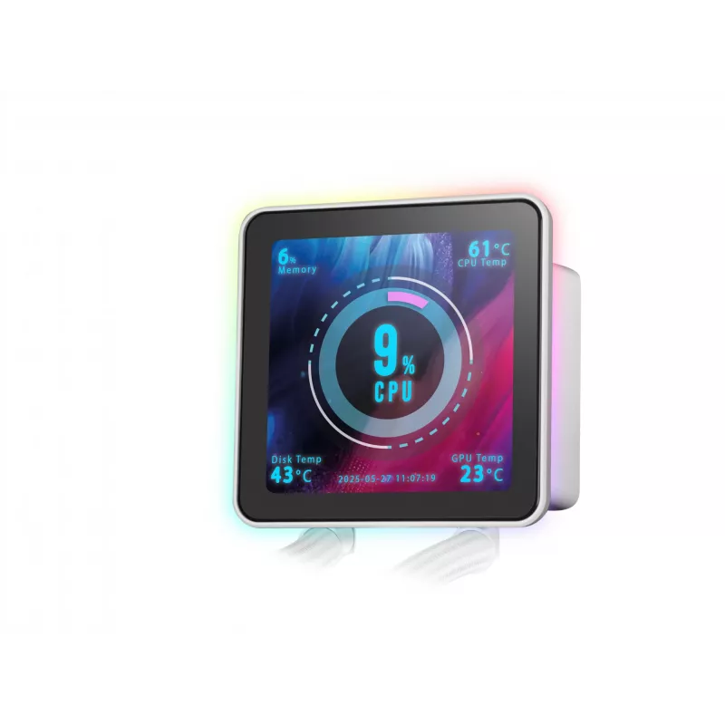 Mars Gaming ML-VISIONPRO240W dissipatore a liquido all-in-one per processore 12 cm bianco 1 pz.