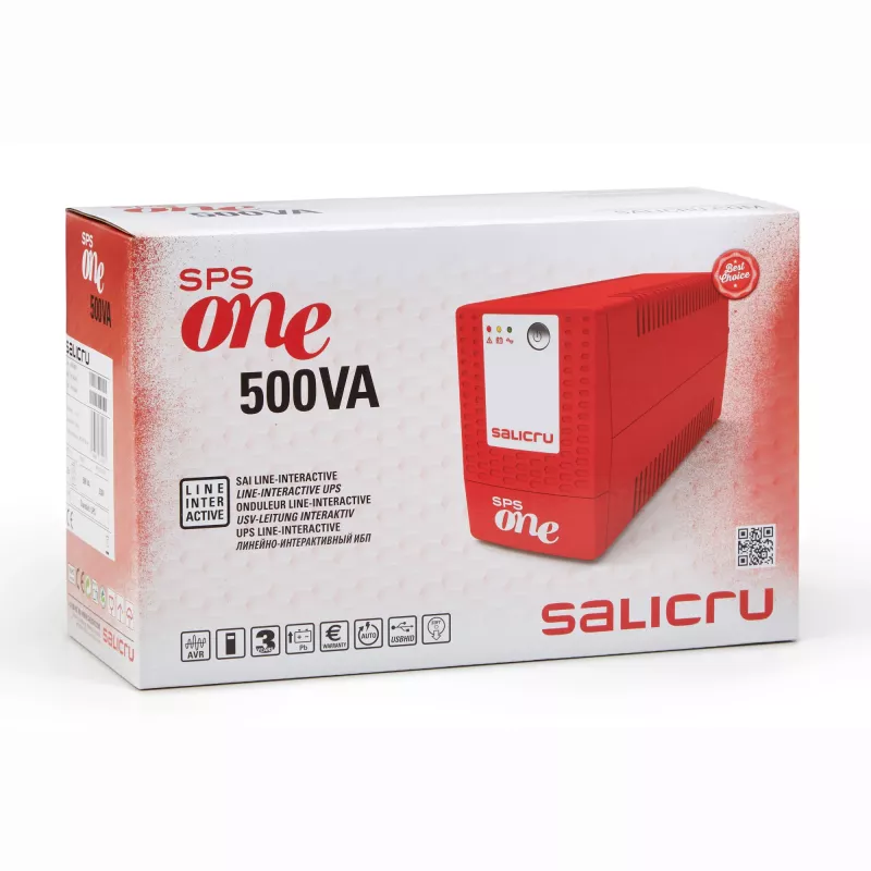 Salicru SPS 500 ONE, line-interactive, 0,5 kVA, 240 W, sinusoidale, 162 V, 290 V