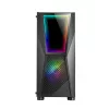 Mars Gaming MC777, case per computer ATX, illuminazione ARGB, nero, PC, nero, ATX, micro ATX, Mini-ITX, blu, verde, rosso, 15,8 cm, 31,8 cm