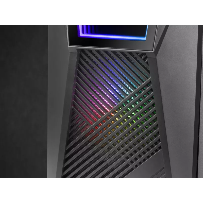 Mars Gaming MC777, case per computer ATX, illuminazione ARGB, nero, PC, nero, ATX, micro ATX, Mini-ITX, blu, verde, rosso, 15,8 cm, 31,8 cm