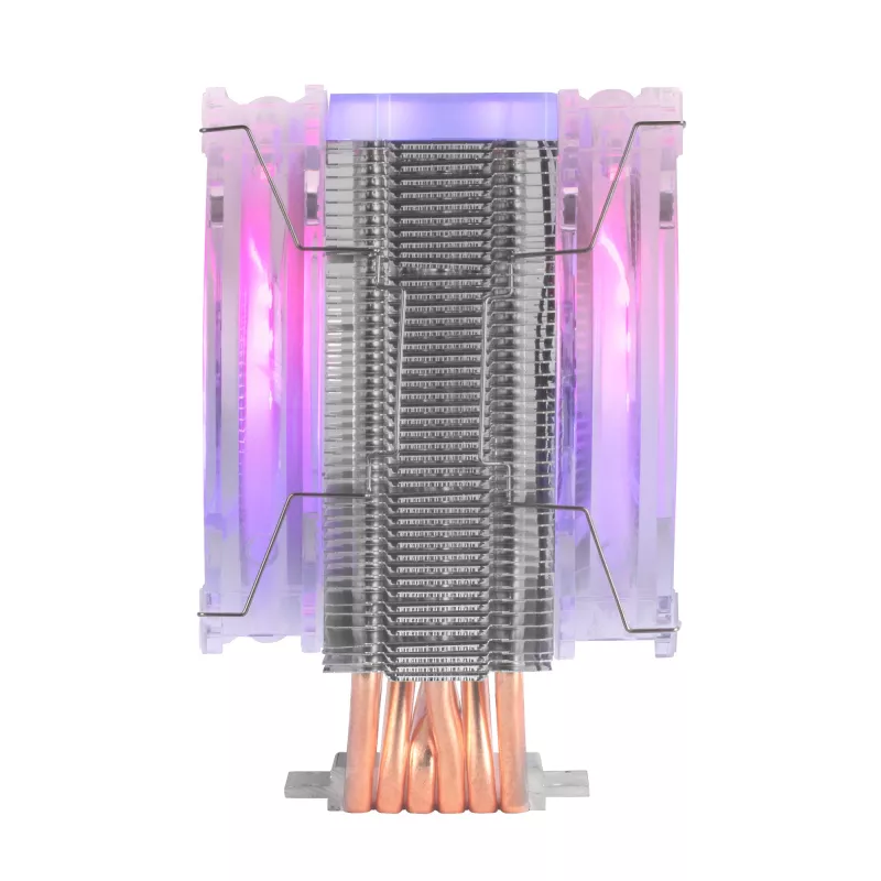 Mars Gaming MCPU66 dissipatore CPU Triple ARGB 6 heatpipe HCT TDP 220W 2 ventole 12cm