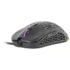 Mars Gaming MM55 nero mouse da gaming RGB Chroma ultraleggero 55g 12800 DPI switch meccanici HUANO