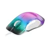Mars Gaming MMGLOW mouse da gaming RGB Chroma-Glow finitura a specchio ultraleggero 12800 DPI bianco