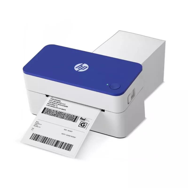 Etichettatrice termica diretta HP HPKE100 203 x 203 DPI 127 mm/s con filo USB bianco/blu