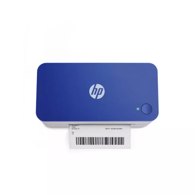 Etichettatrice termica diretta HP HPKE100 203 x 203 DPI 127 mm/s con filo USB bianco/blu