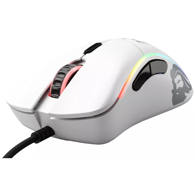 Glorious Gaming Glorious Model D Minus - bianco opaco, per destrorsi, ottico, USB Type-A, 3200 DPI, 1 ms, bianco