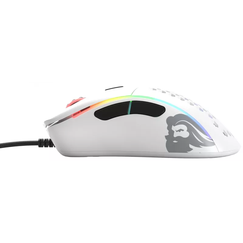 Glorious Gaming Glorious Model D Minus - bianco opaco, per destrorsi, ottico, USB Type-A, 3200 DPI, 1 ms, bianco