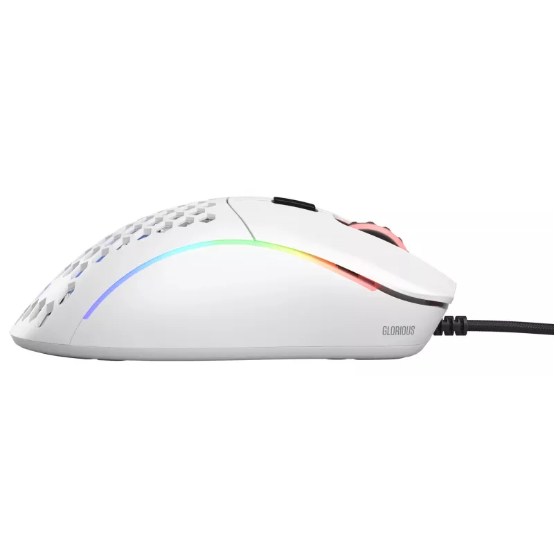 Glorious Gaming Glorious Model D Minus - bianco opaco, per destrorsi, ottico, USB Type-A, 3200 DPI, 1 ms, bianco