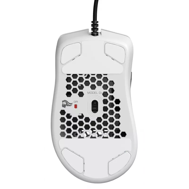 Glorious Gaming Glorious Model D Minus - bianco opaco, per destrorsi, ottico, USB Type-A, 3200 DPI, 1 ms, bianco