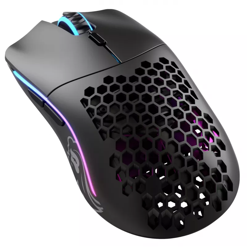 Glorious Gaming Glorious Model O Wireless - nero opaco, per destrorsi, ottico, RF wireless, 19000 DPI, 1 ms, nero