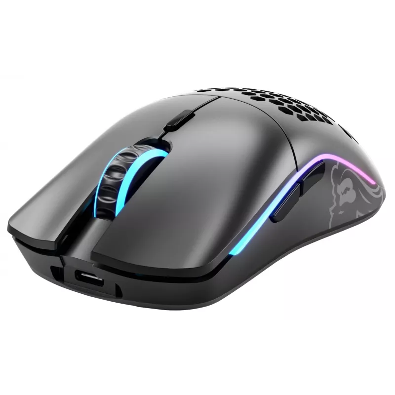 Glorious Gaming Glorious Model O Wireless - nero opaco, per destrorsi, ottico, RF wireless, 19000 DPI, 1 ms, nero
