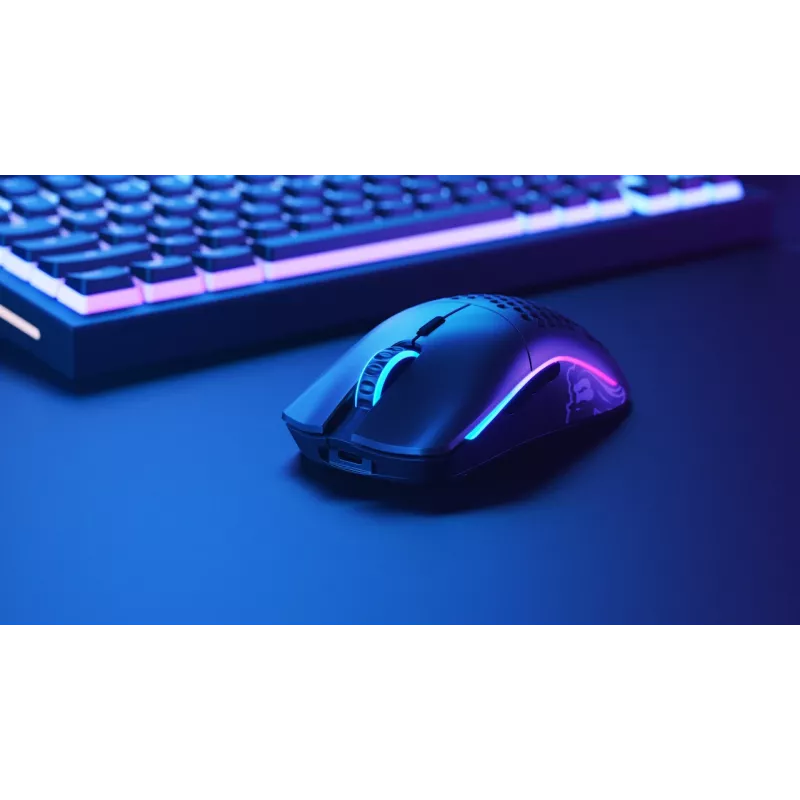 Glorious Gaming Glorious Model O Wireless - nero opaco, per destrorsi, ottico, RF wireless, 19000 DPI, 1 ms, nero