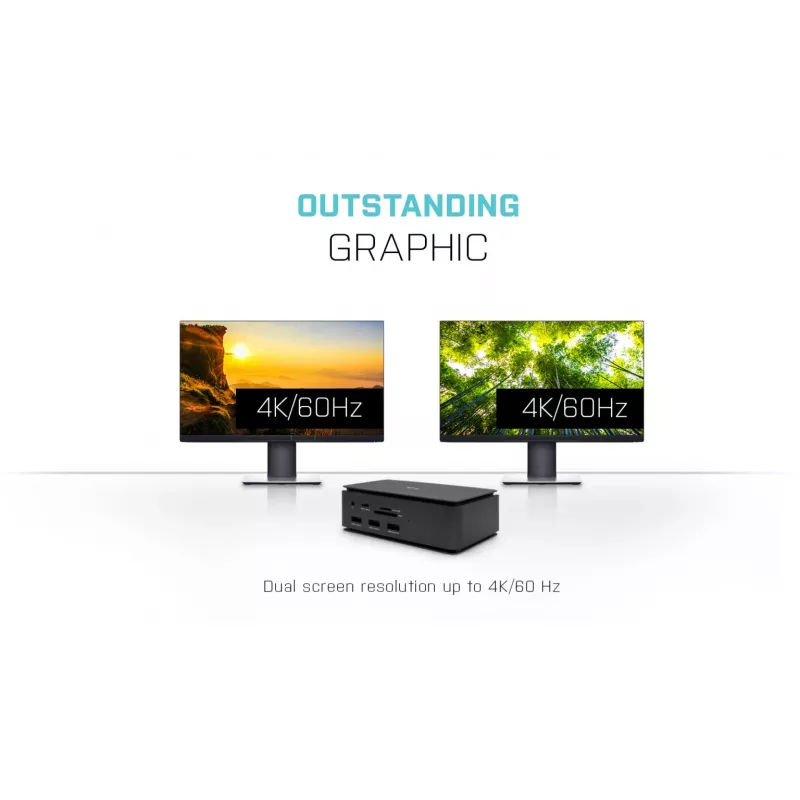 i-tec Metal docking station USB4 Dual 4K HDMI DP con Power Delivery 80 W + caricabatterie universale 100 W