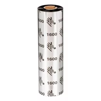 Nastro per trasferimento termico Zebra 1600 cera 450 m nero