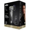 Rasoio a lamina Braun Series 9 Pro+ 9675cc grigio argento acciaio inox