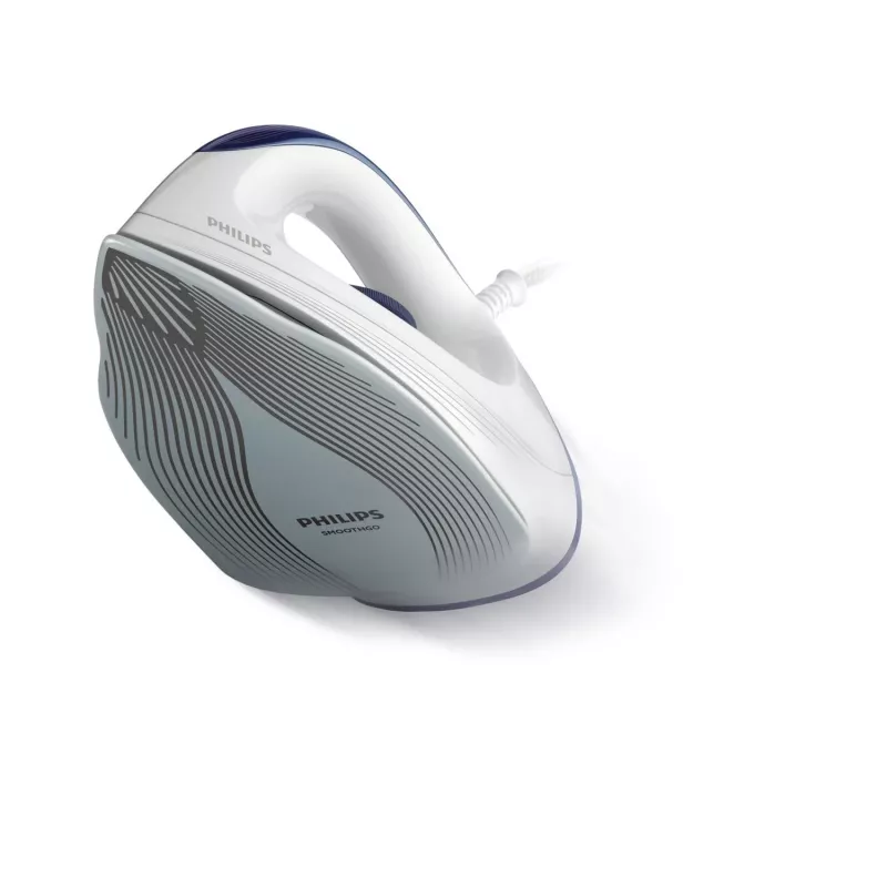 Philips GC160/02 ferro da stiro a secco, ferro da stiro a secco, suola DynaGlide, 1,8 m, bianco, 1200 W