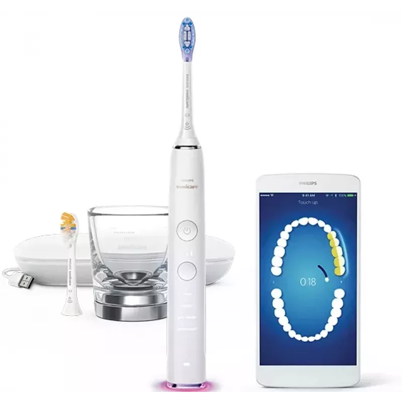 Philips Sonicare DiamondClean Smart DiamondClean Smart HX9917/88 spazzolino elettrico sonico con 2 accessori e app