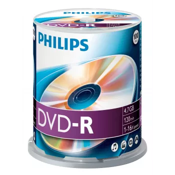 DVD-R Philips DM4S6B00F/00 4,7 GB 100 pezzi
